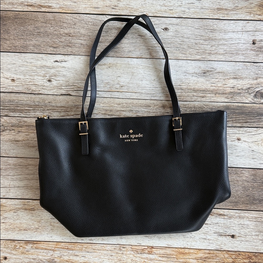 Kate Spade Black Maya Leather Tote